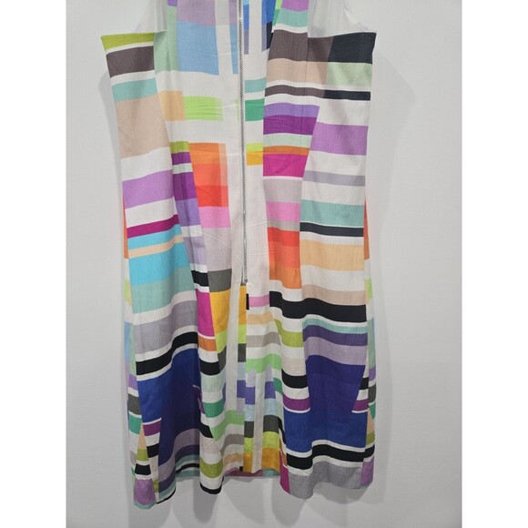 Trina Turk Mod Colorblock Sleeveless Sheath Dress Vibrant Multicolor Mini Size 4 - Picture 7 of 11